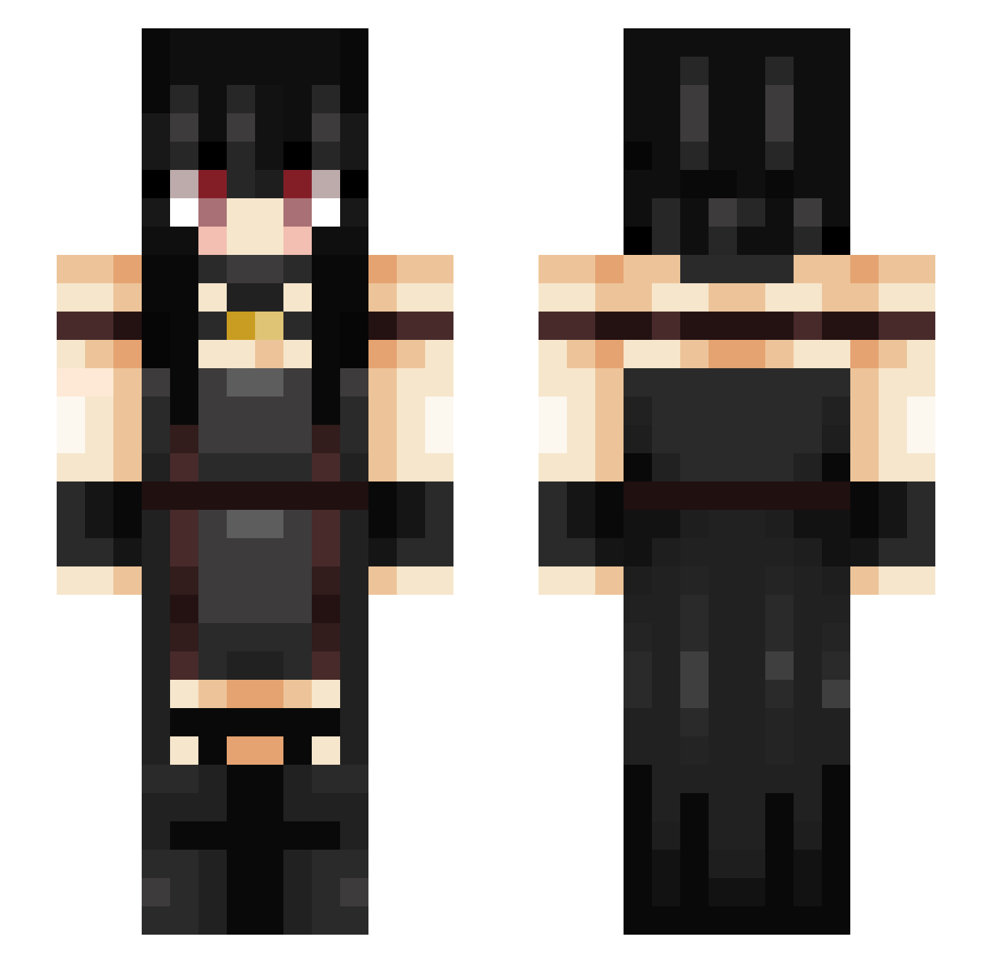 _Ducky03 Minecraft skin, front and back view