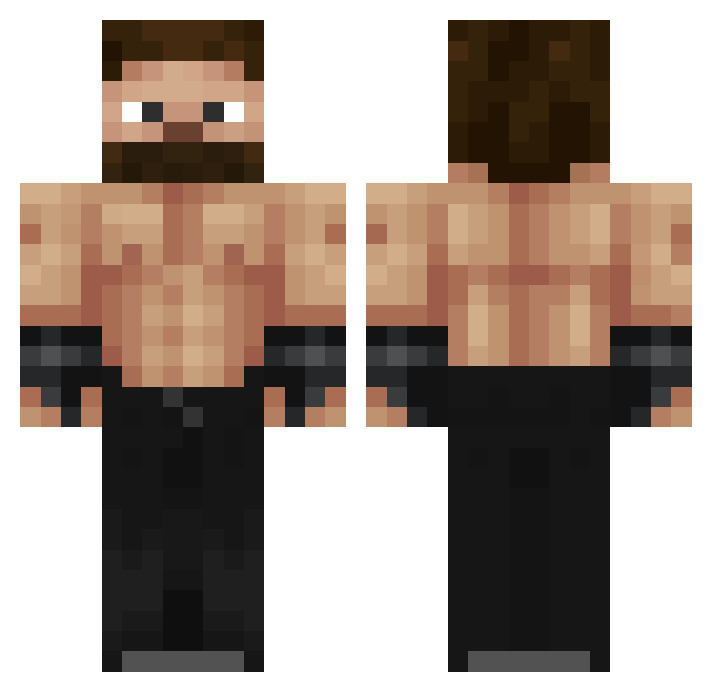 DatJoJoFan Minecraft skin, front and back view