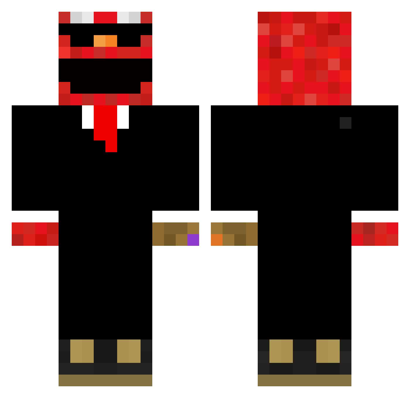 apennines Minecraft skin, front and back view