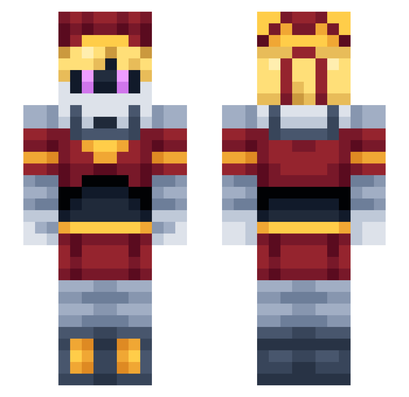 BonbonOreo Minecraft skin, front and back view