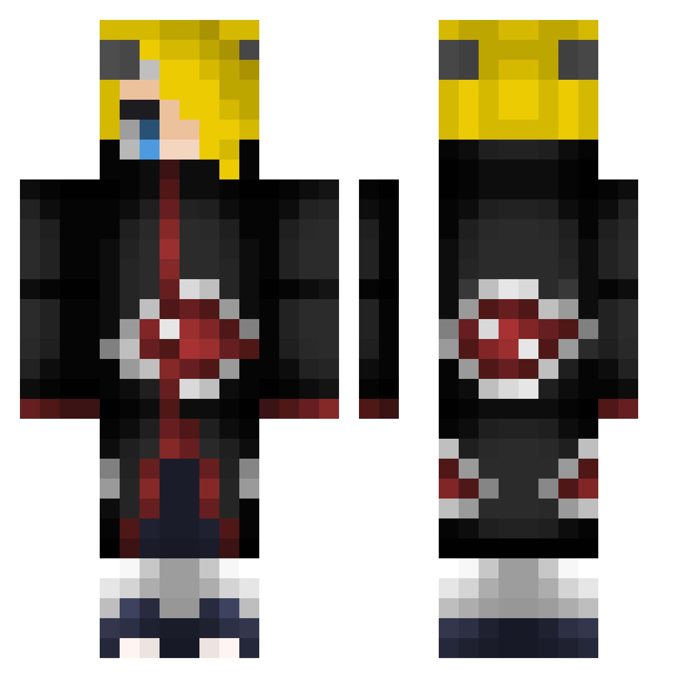 ninjadonut151 Minecraft skin, front and back view