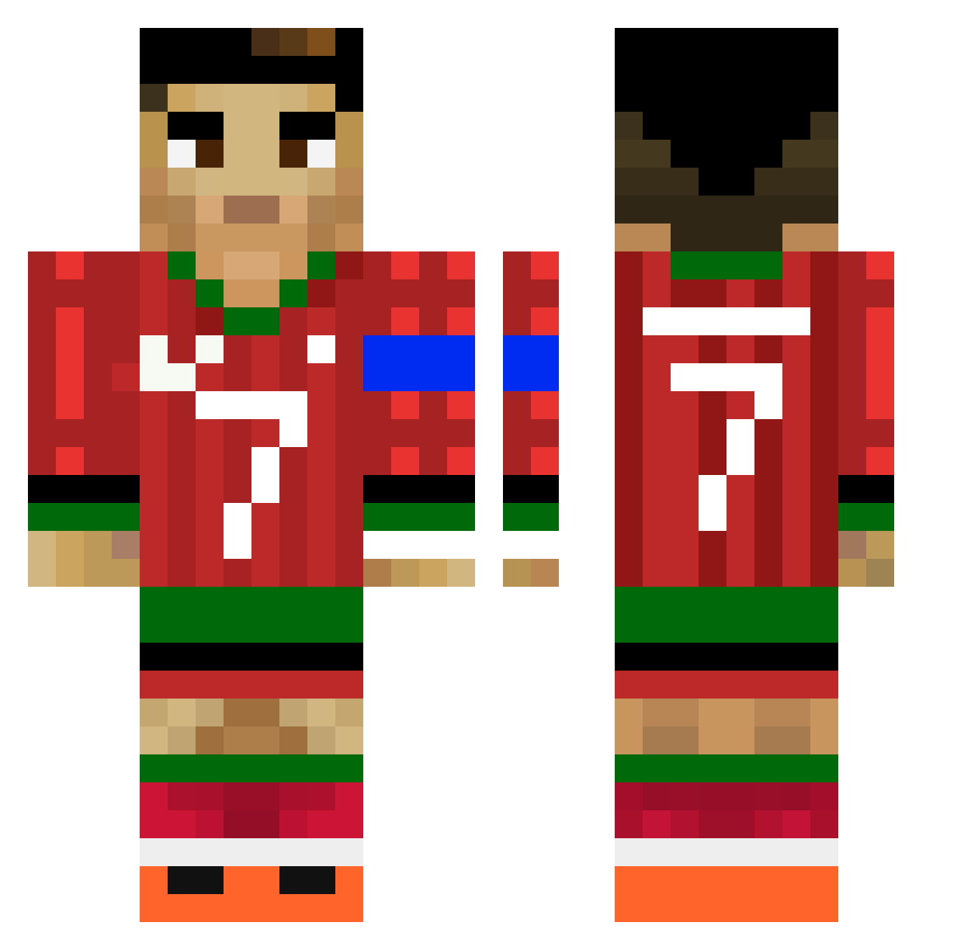 Boomie___ Minecraft skin, front and back view