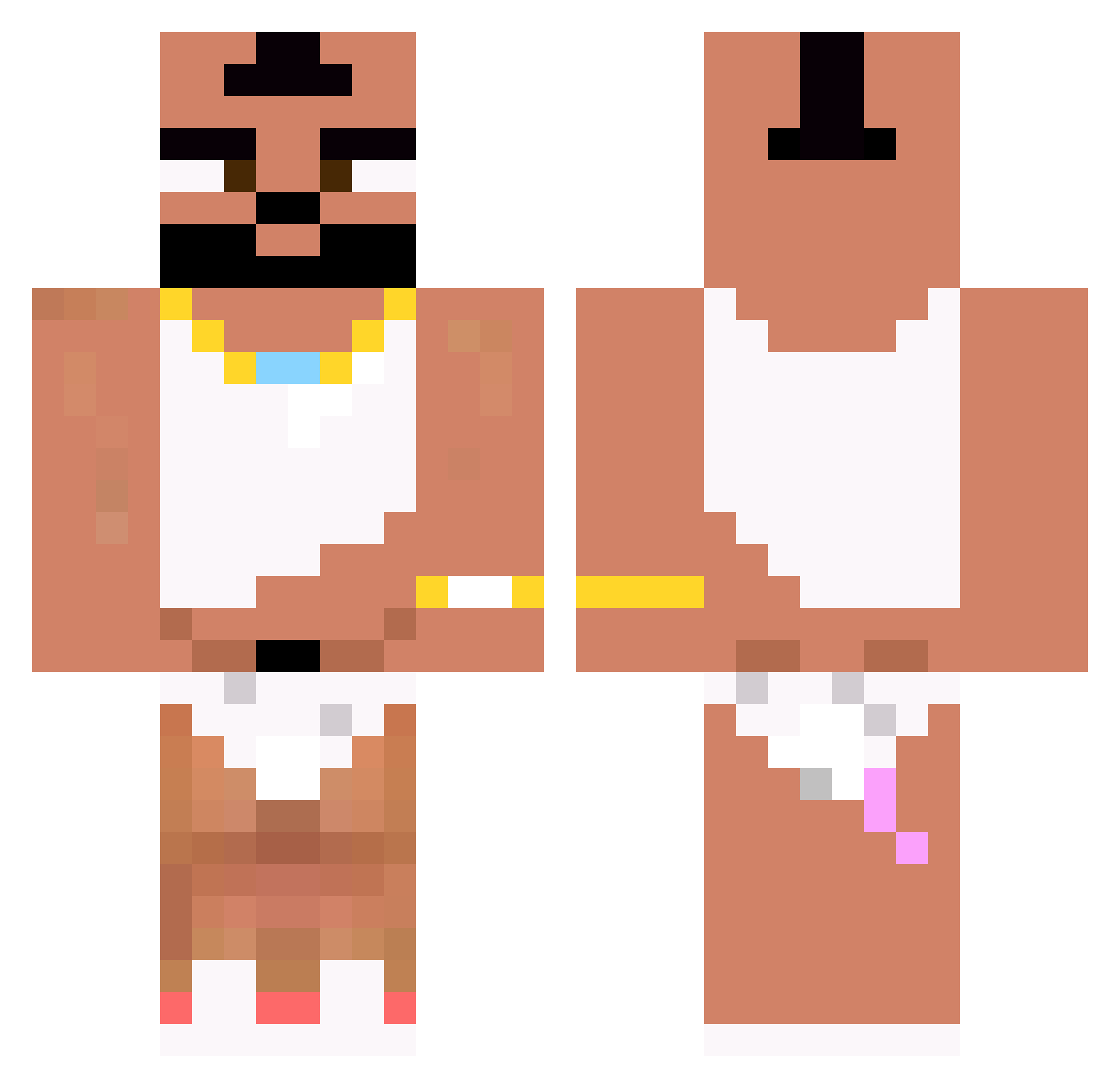 murmure9 Minecraft skin, front and back view