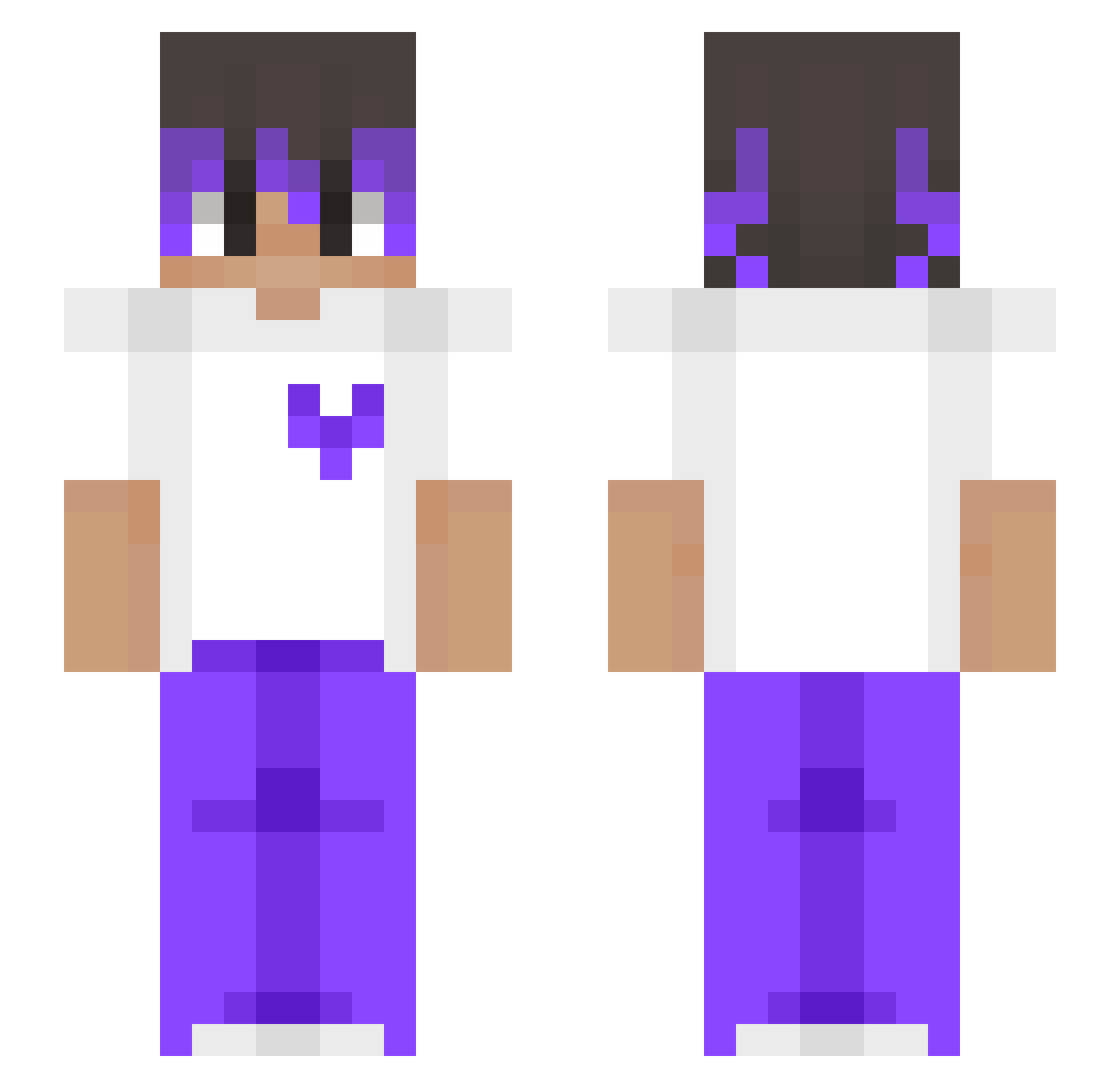 Krisek_Urwisekkk Minecraft skin, front and back view