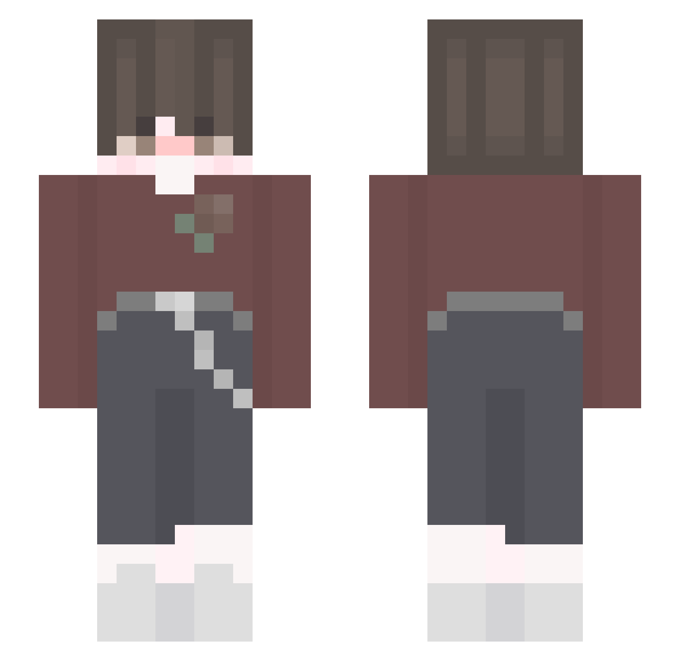 iMarbLen Minecraft skin, front and back view
