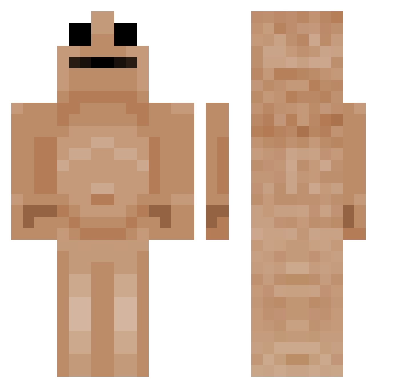 Joltikomega Minecraft skin, front and back view