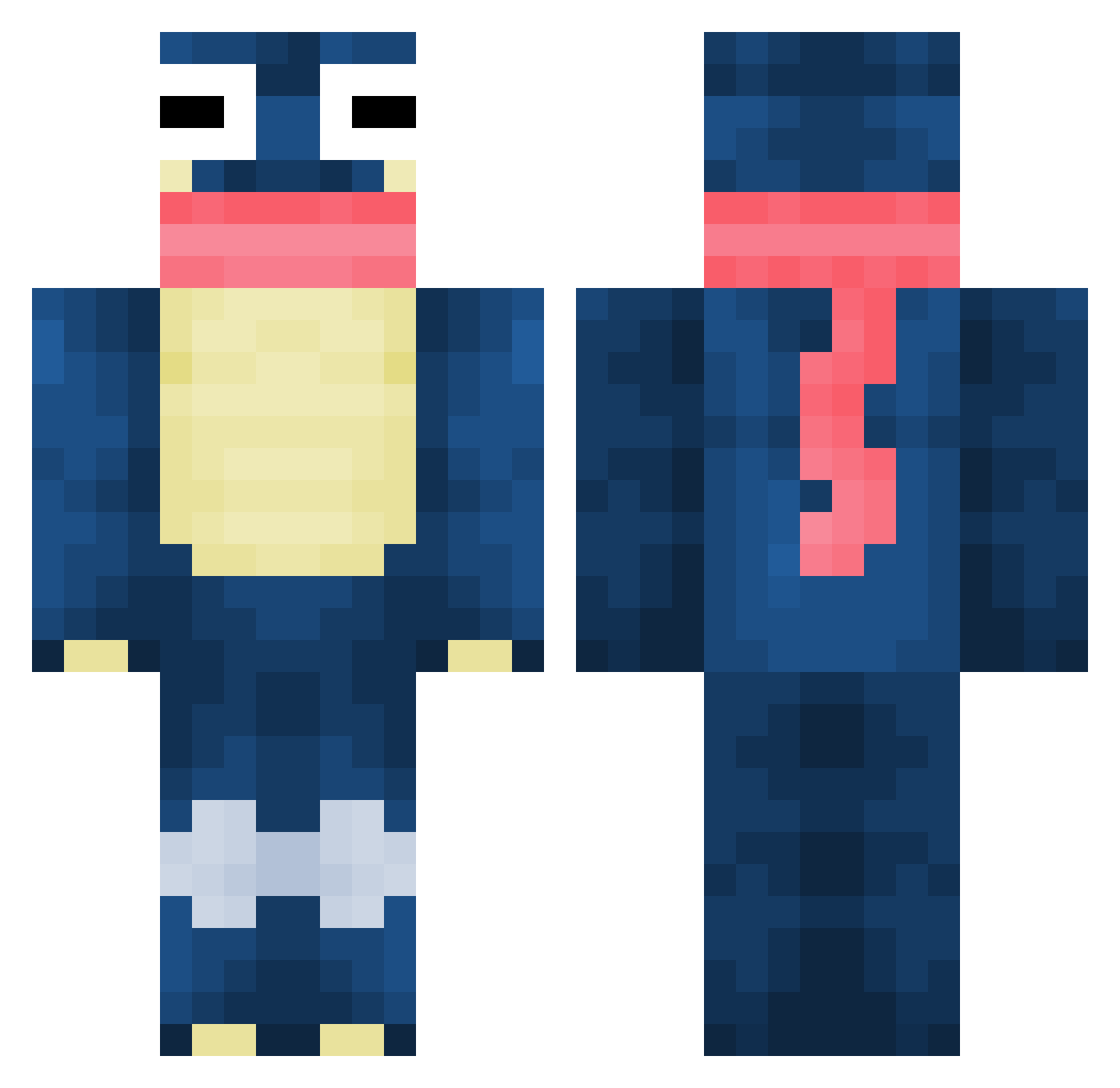 Nathaniell_ Minecraft skin, front and back view