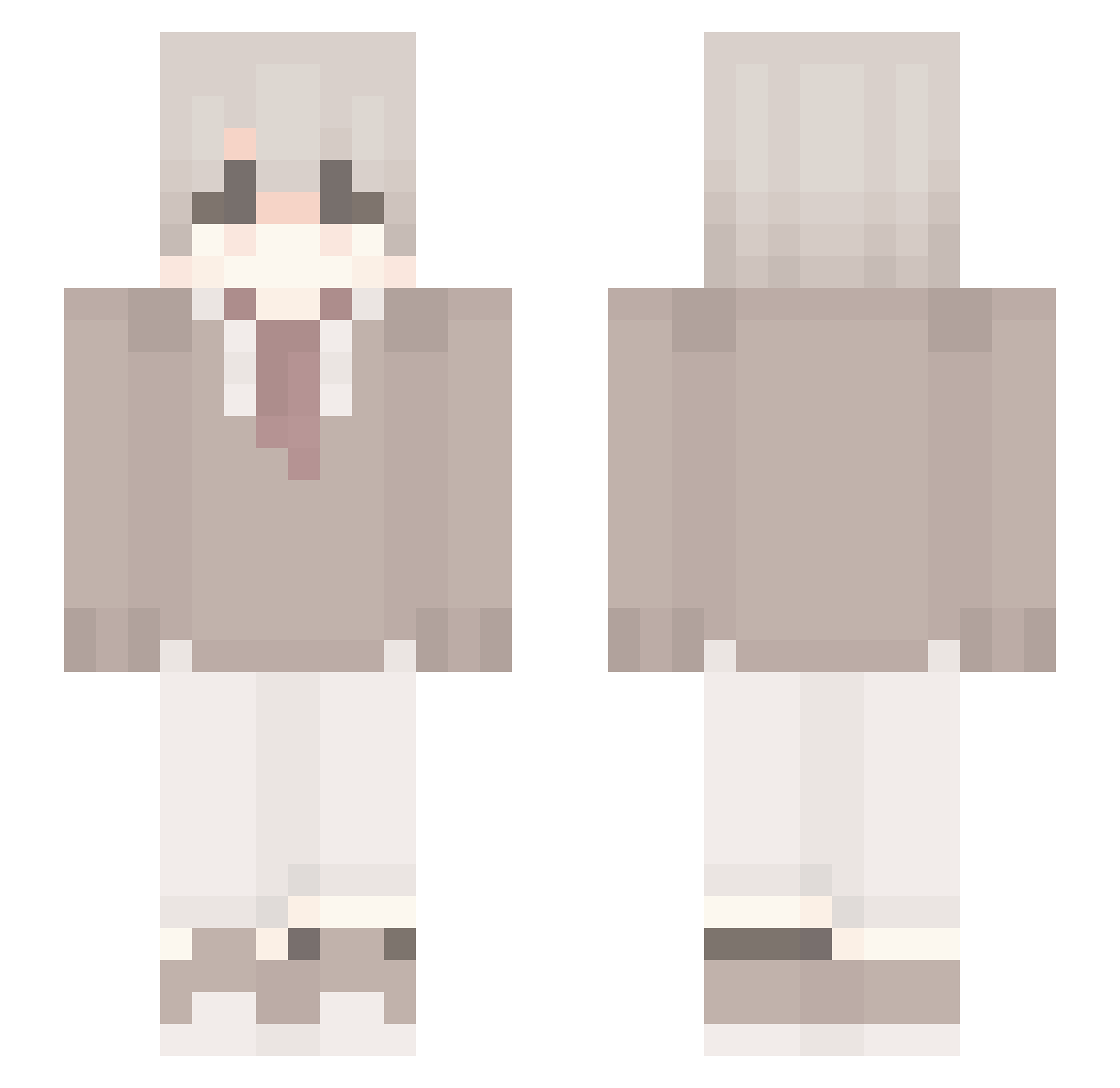 wasd0468 Minecraft skin, front and back view