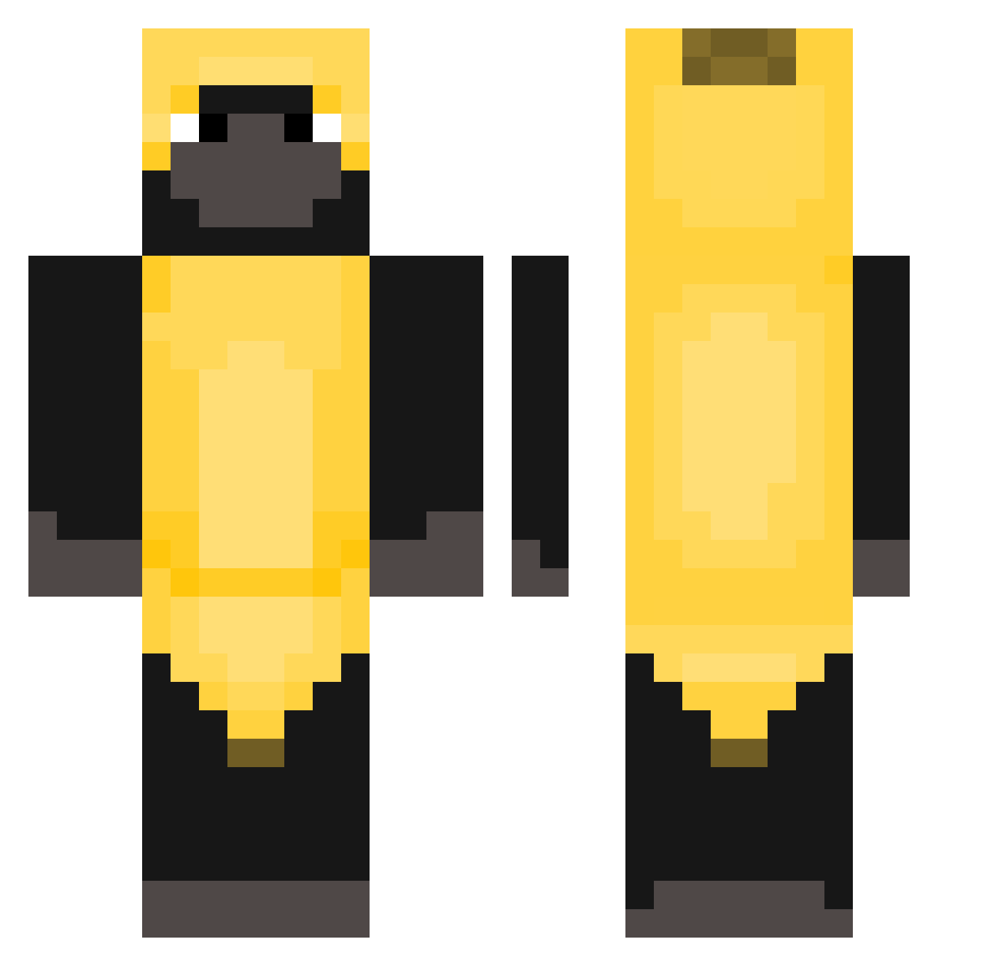 MeerkatMafia Minecraft skin, front and back view