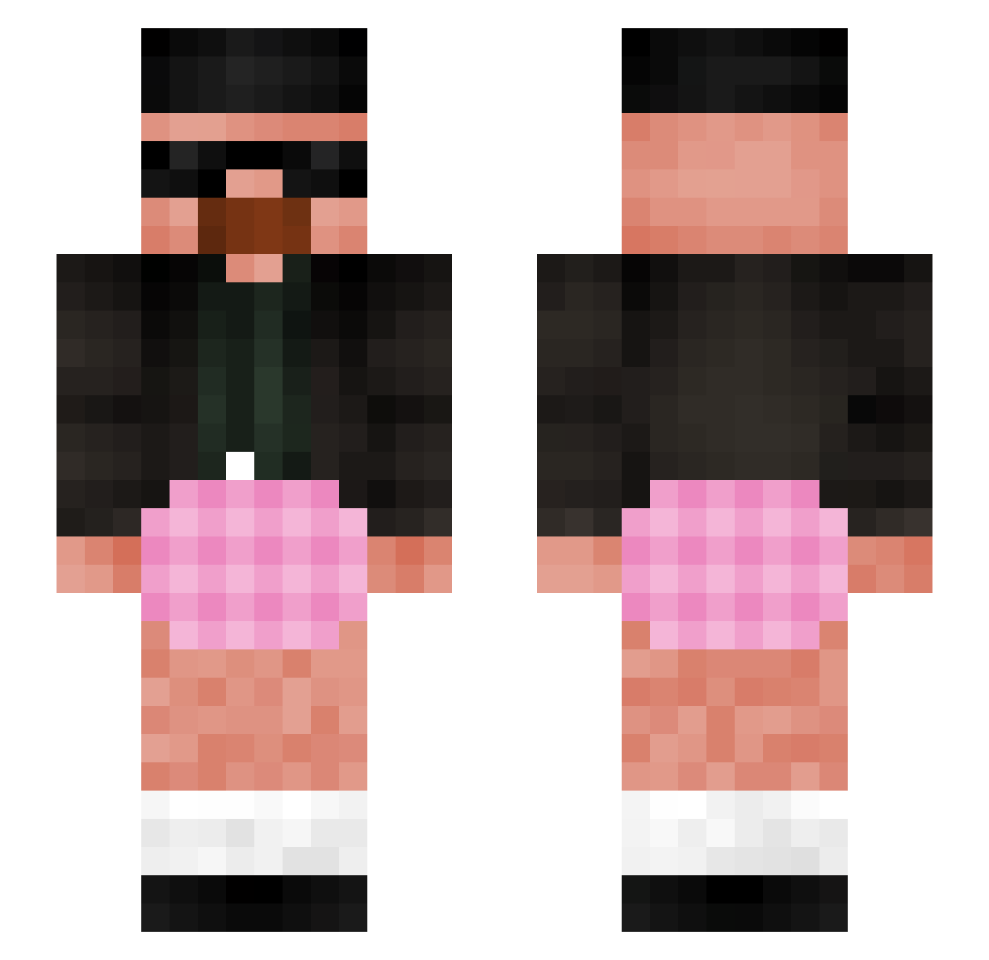 RUUPY21 Minecraft skin, front and back view