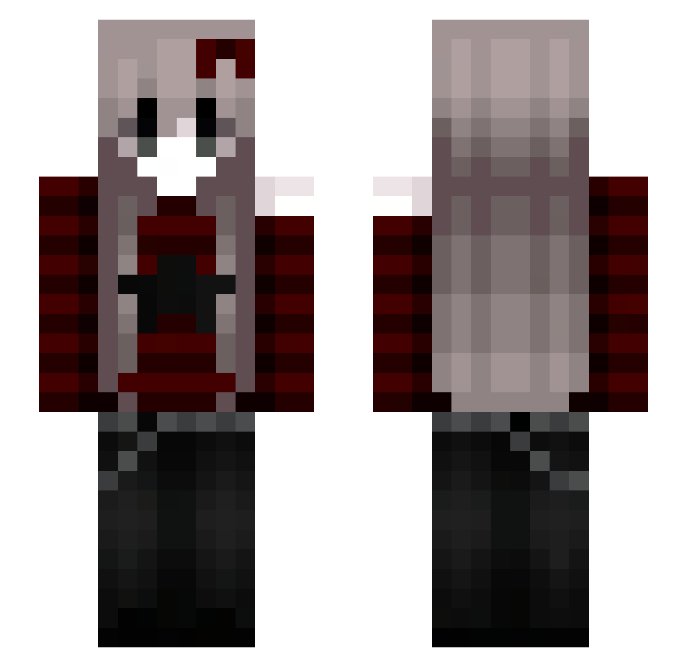 Crayon_Muncher0 Minecraft skin, front and back view