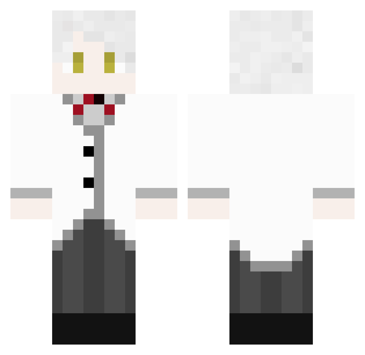 KATCHAUZINHO Minecraft skin, front and back view