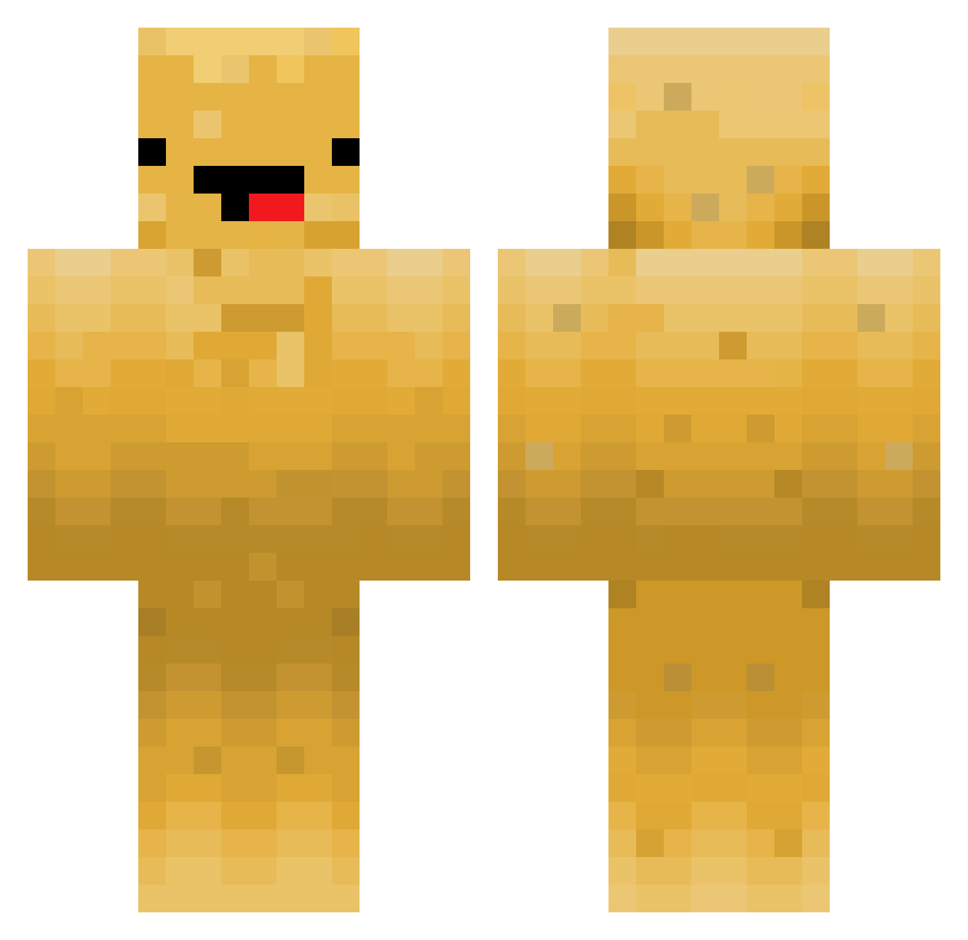 kokona2 Minecraft skin, front and back view