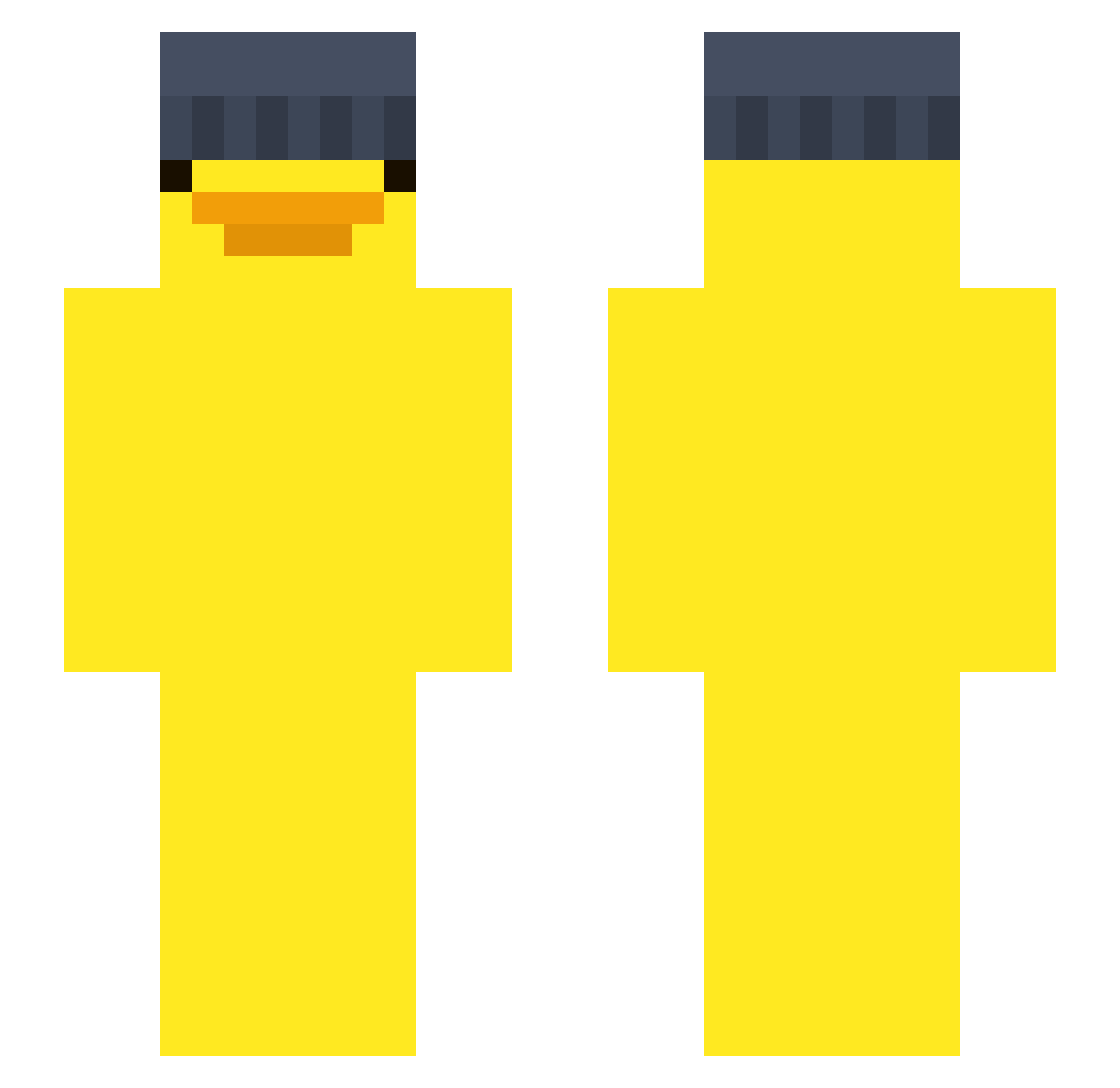 forjaebin Minecraft skin, front and back view