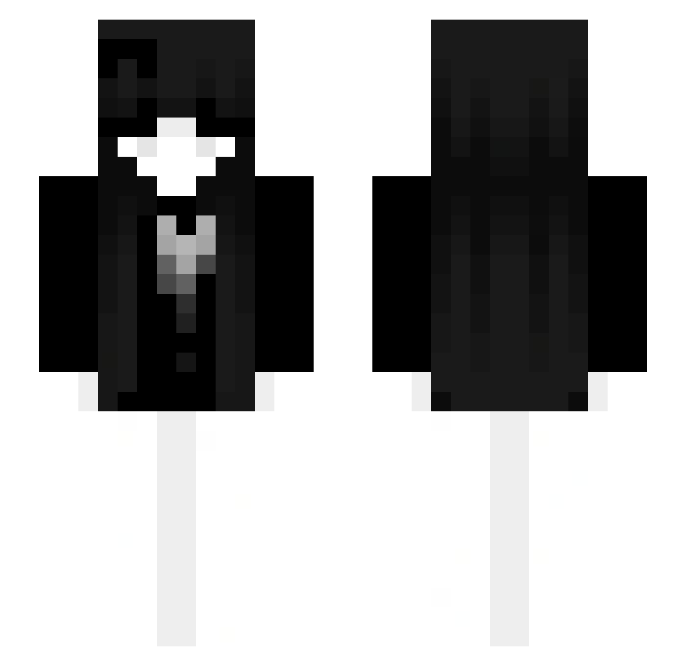 _shadowlover Minecraft skin, front and back view