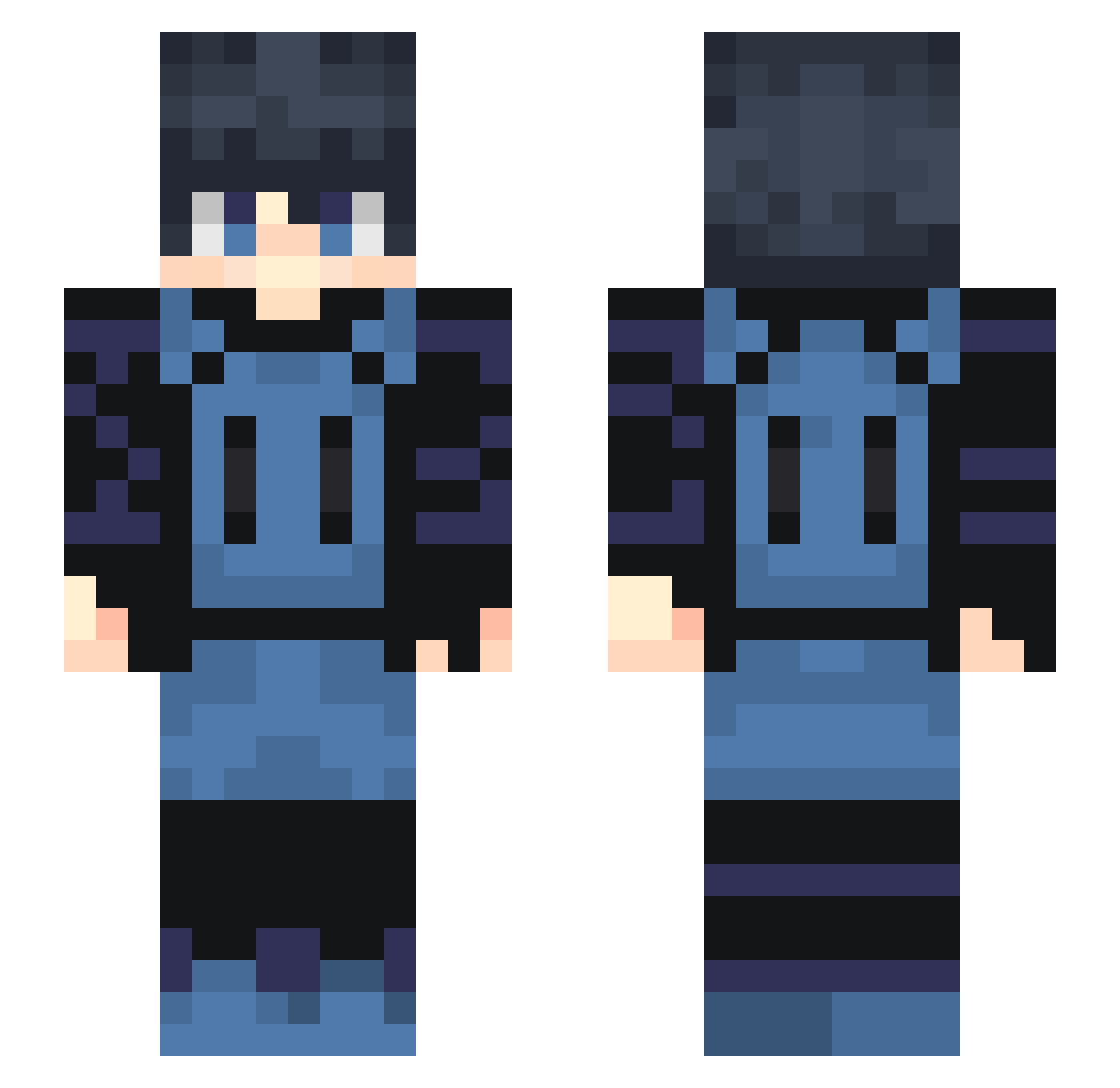 edu_logan19 Minecraft skin, front and back view