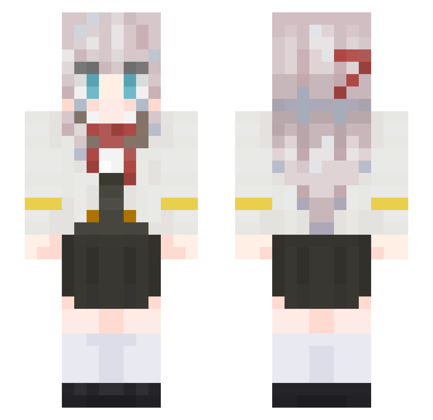 Ka1sers_ Minecraft skin, front and back view