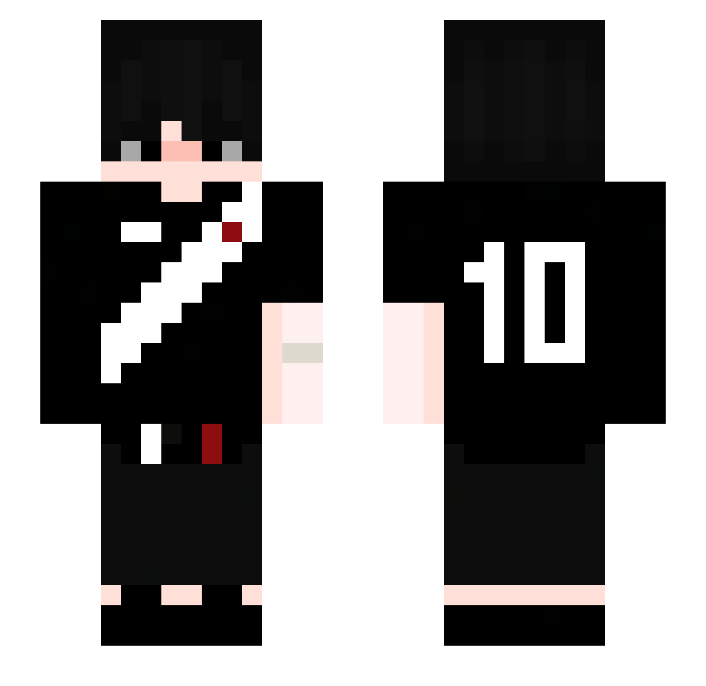 maricaense Minecraft skin, front and back view