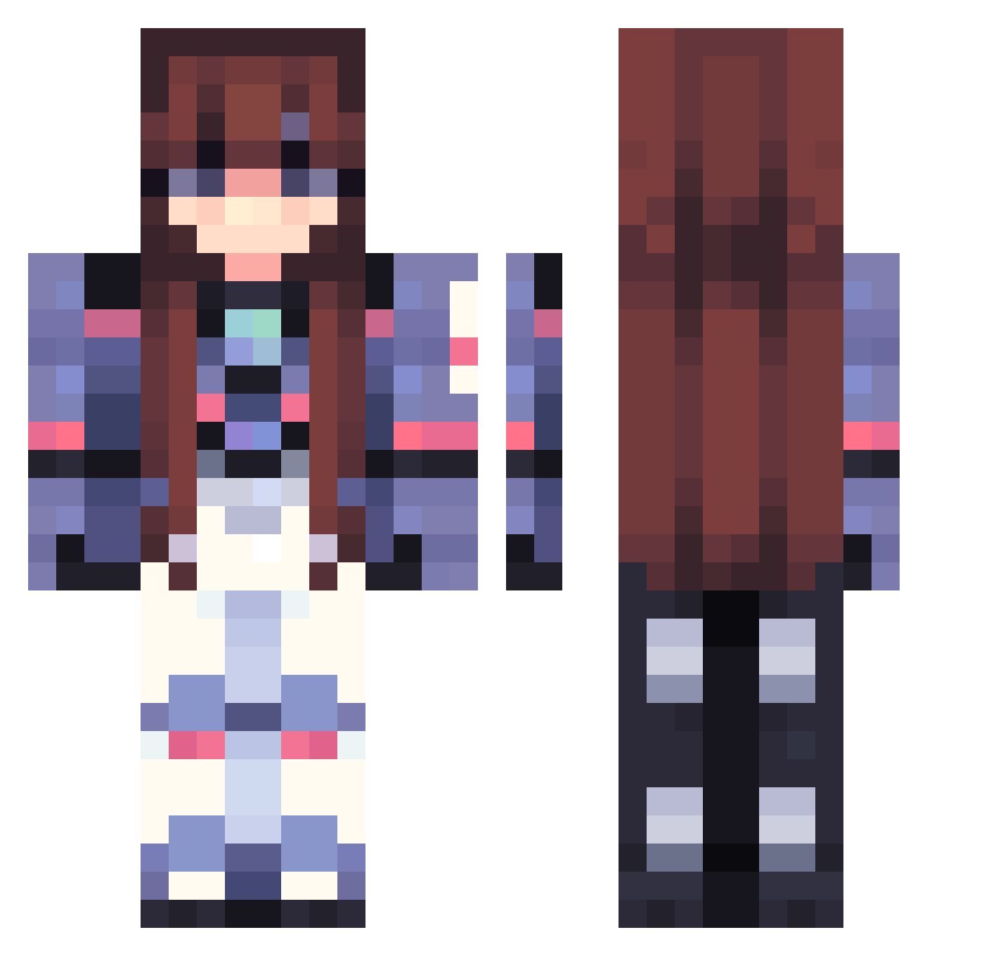 Marcos_0 Minecraft skin, front and back view