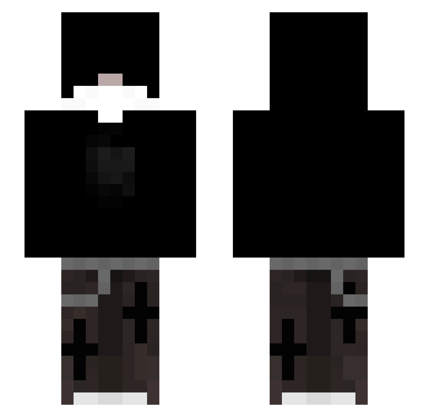 PolskaMalpka207 Minecraft skin, front and back view