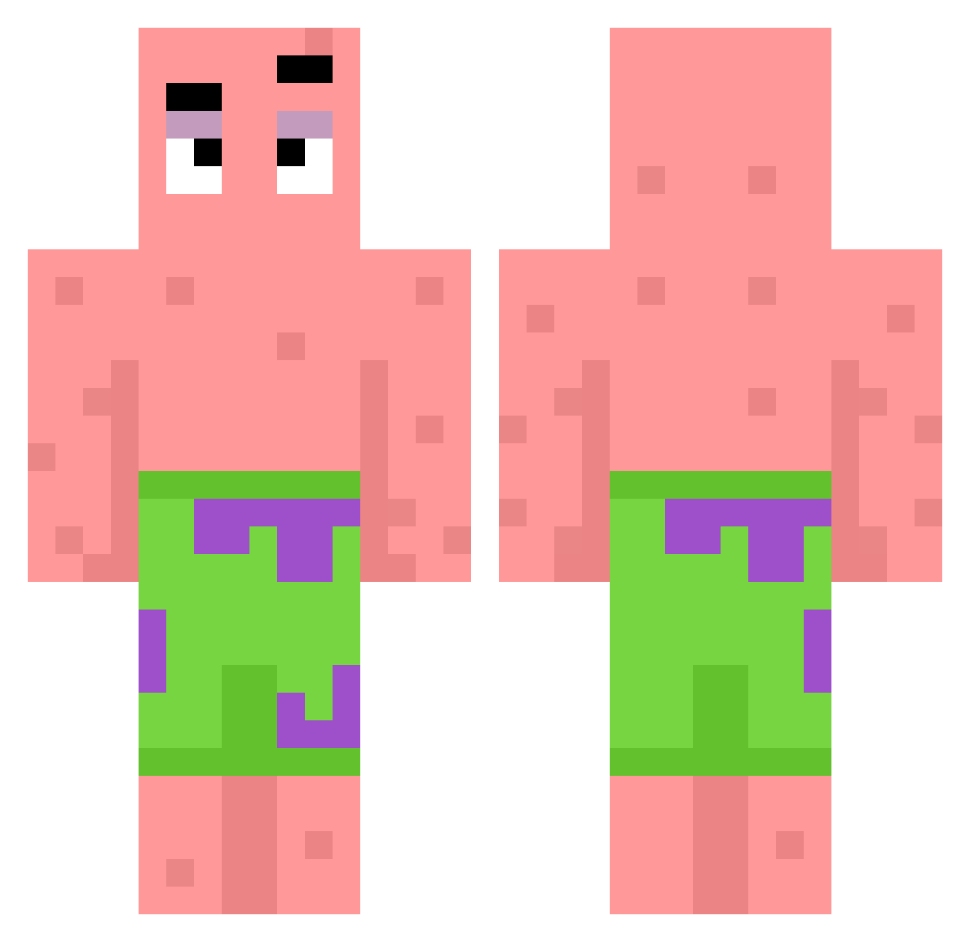 RattyDaddy2 Minecraft skin, front and back view