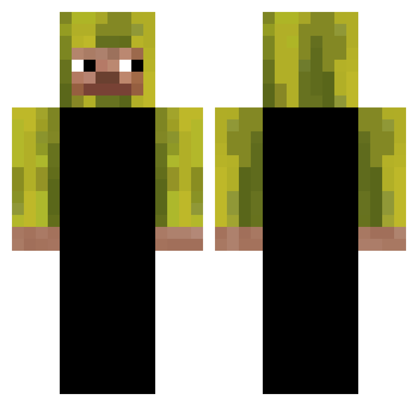 aw5sentimental64 Minecraft skin, front and back view