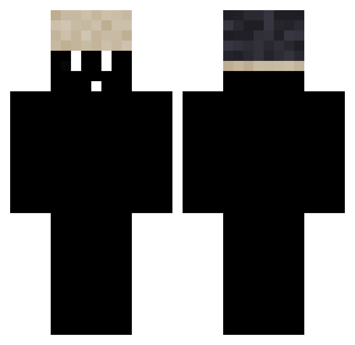 yMacacuBoy Minecraft skin, front and back view