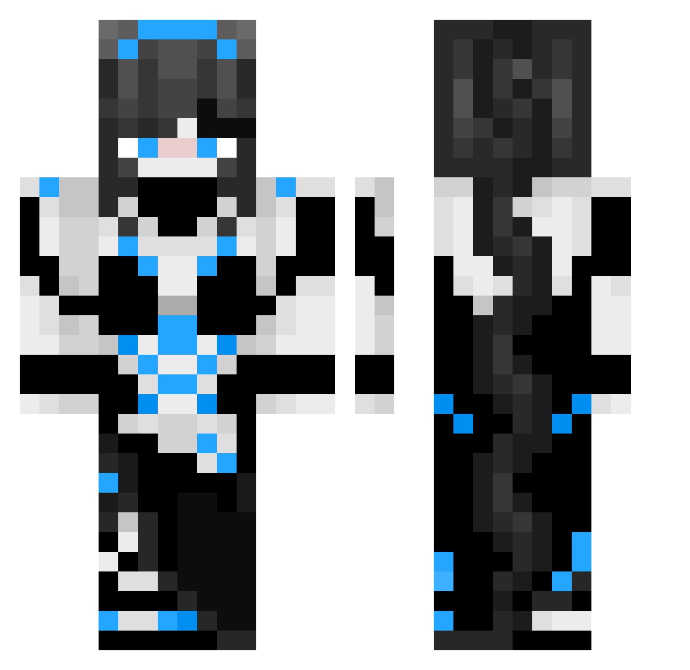 TOSHK24914478 Minecraft skin, front and back view