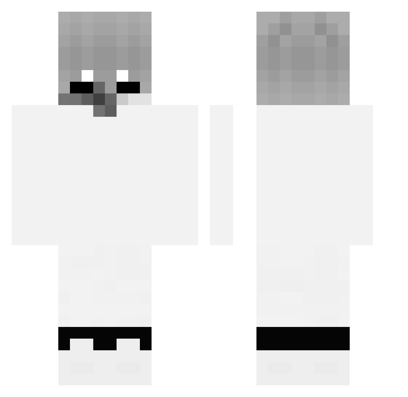 Rejden Minecraft skin, front and back view