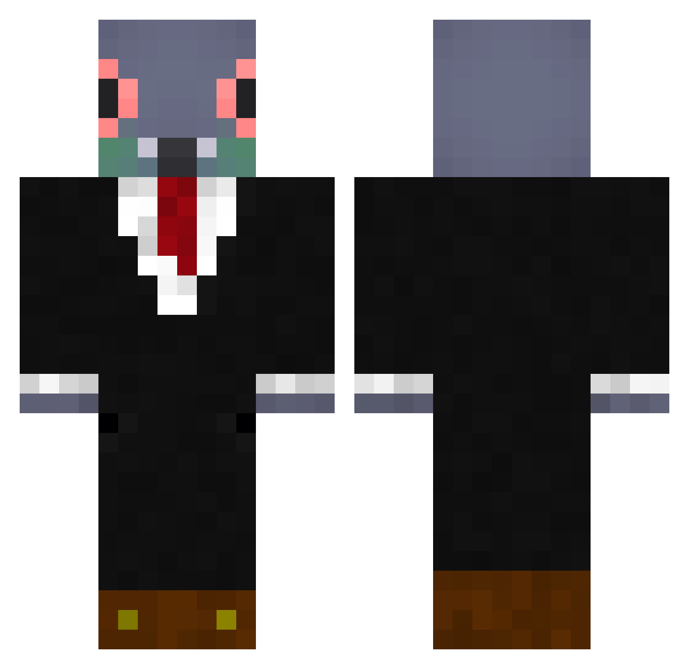 centjes1 Minecraft skin, front and back view