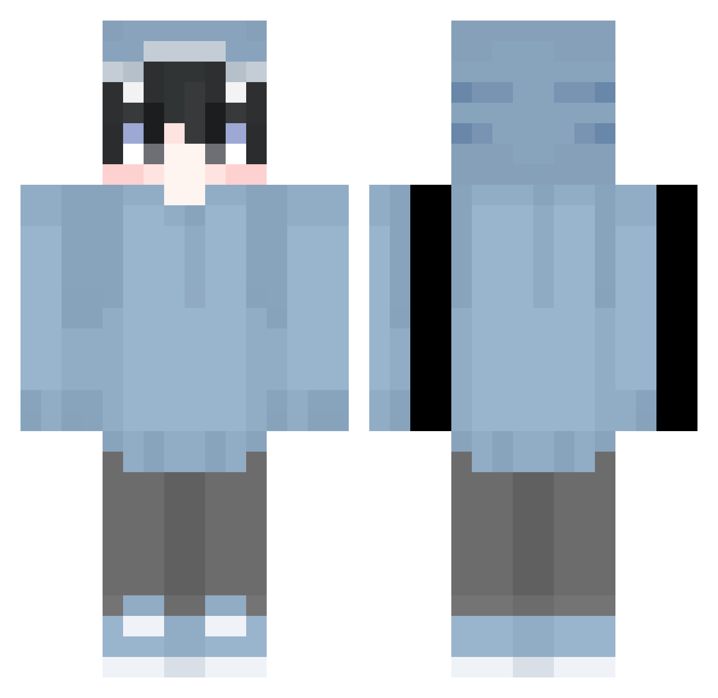 pro_king2005 Minecraft skin, front and back view