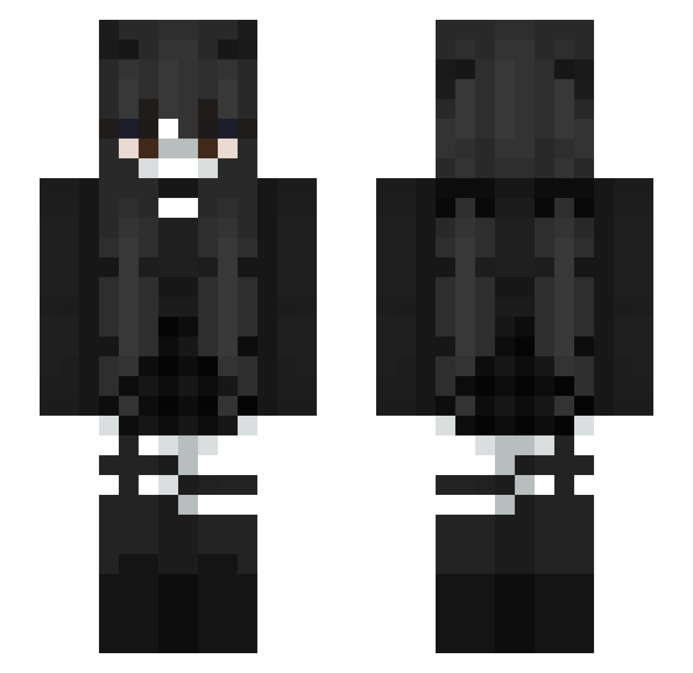 G0dOfNugg3ts Minecraft skin, front and back view