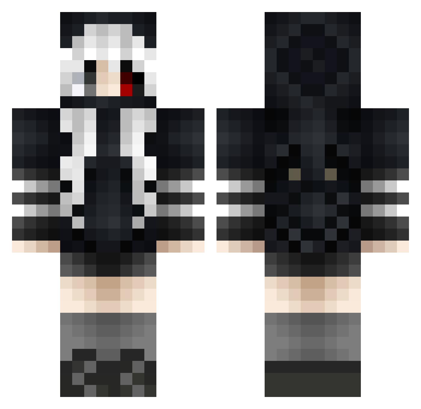 woodwood0710 Minecraft skin, front and back view