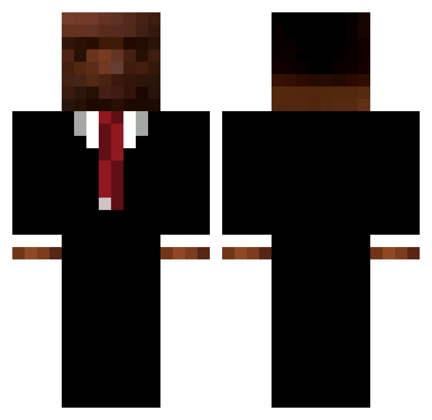 Wilkuss_ Minecraft skin, front and back view