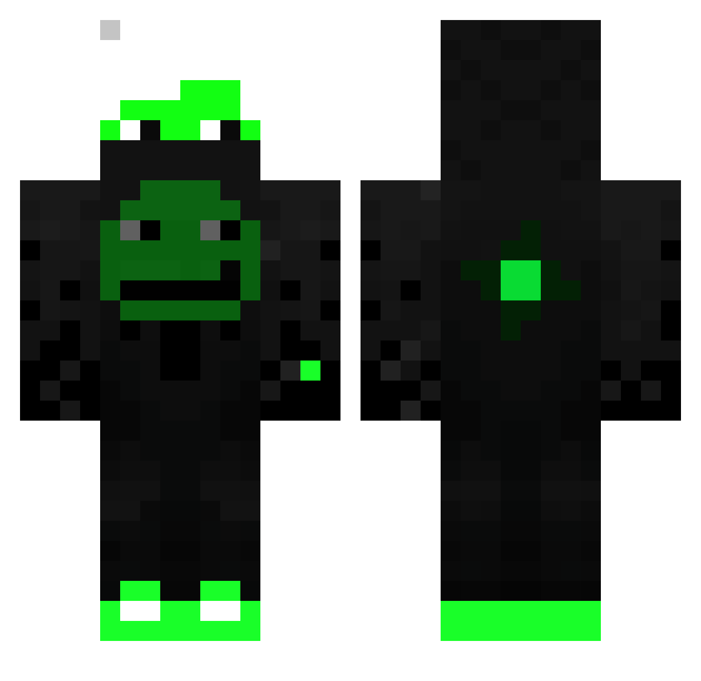 Cryp_MidoriX99 Minecraft skin, front and back view