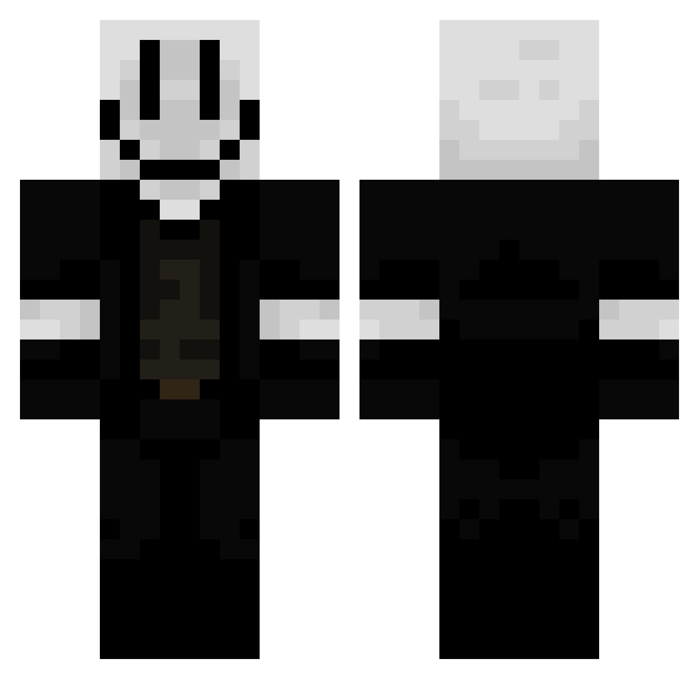 WilfredKH Minecraft skin, front and back view