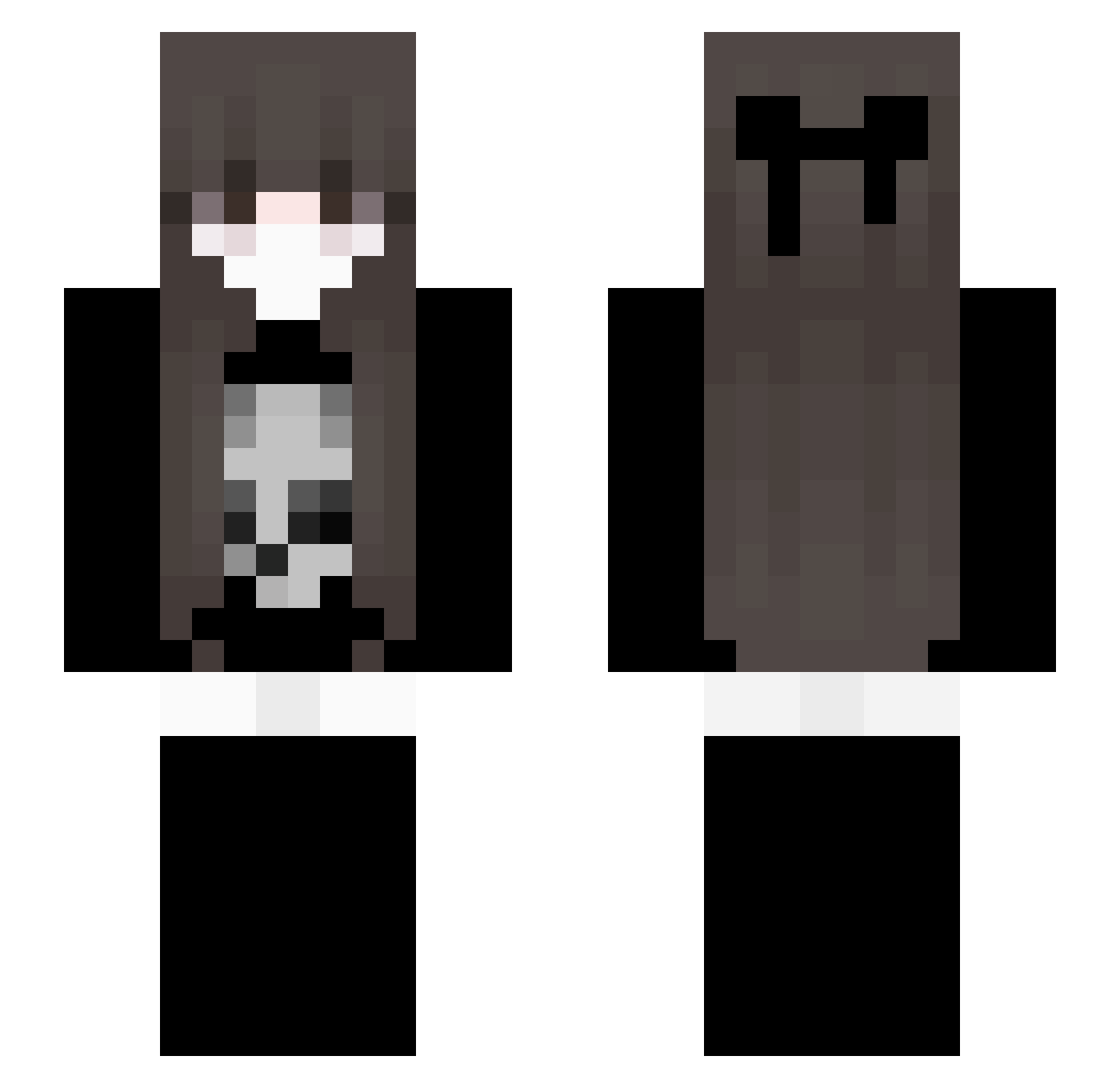 AgentAngle Minecraft skin, front and back view