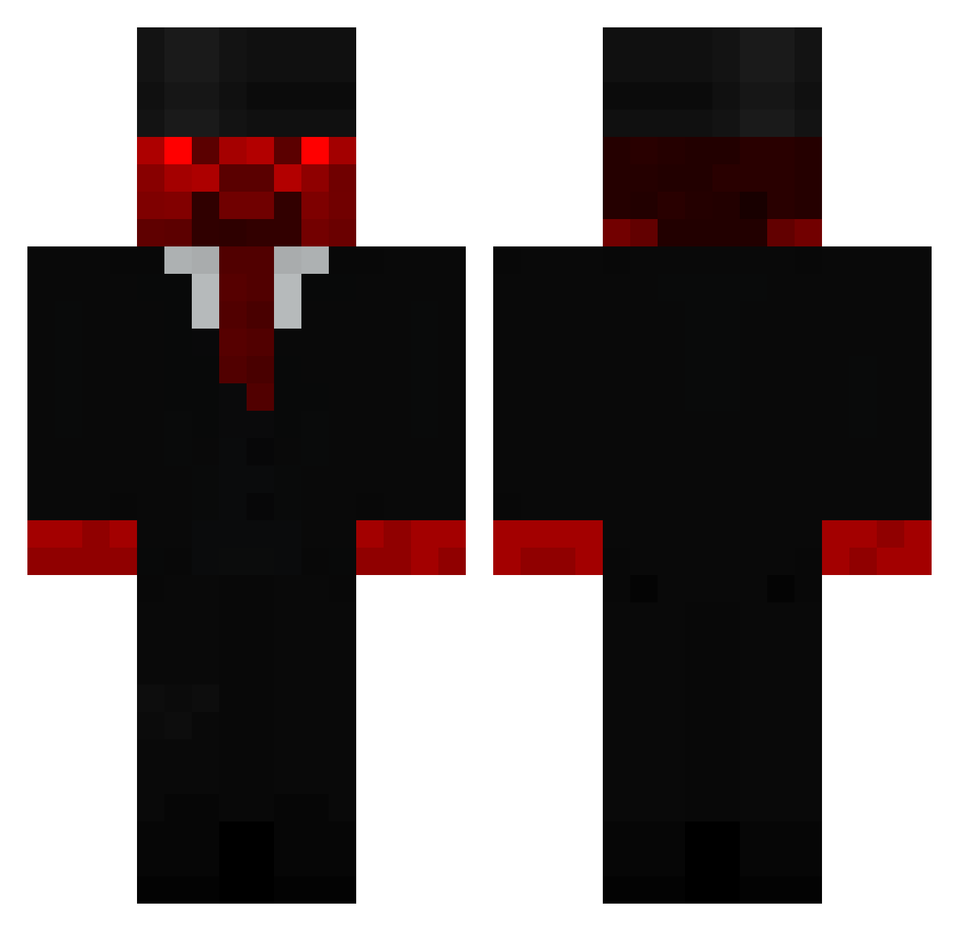 utentebot3 Minecraft skin, front and back view