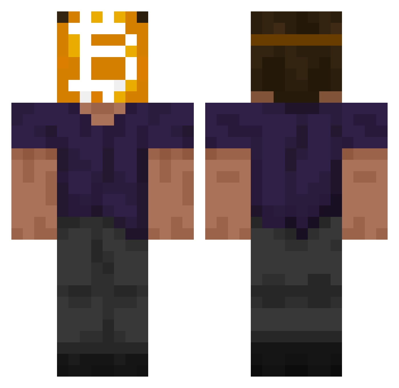 Minilolli_l0verr Minecraft skin, front and back view