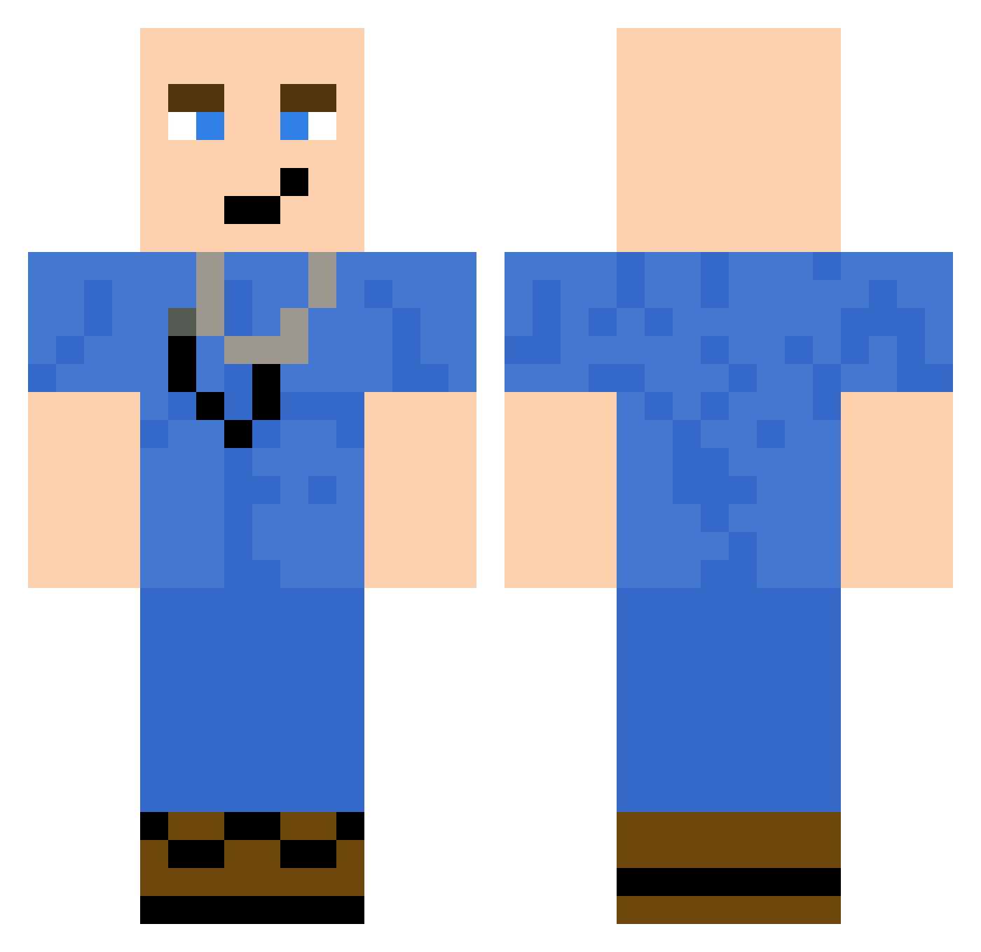 VladRazvan Minecraft skin, front and back view