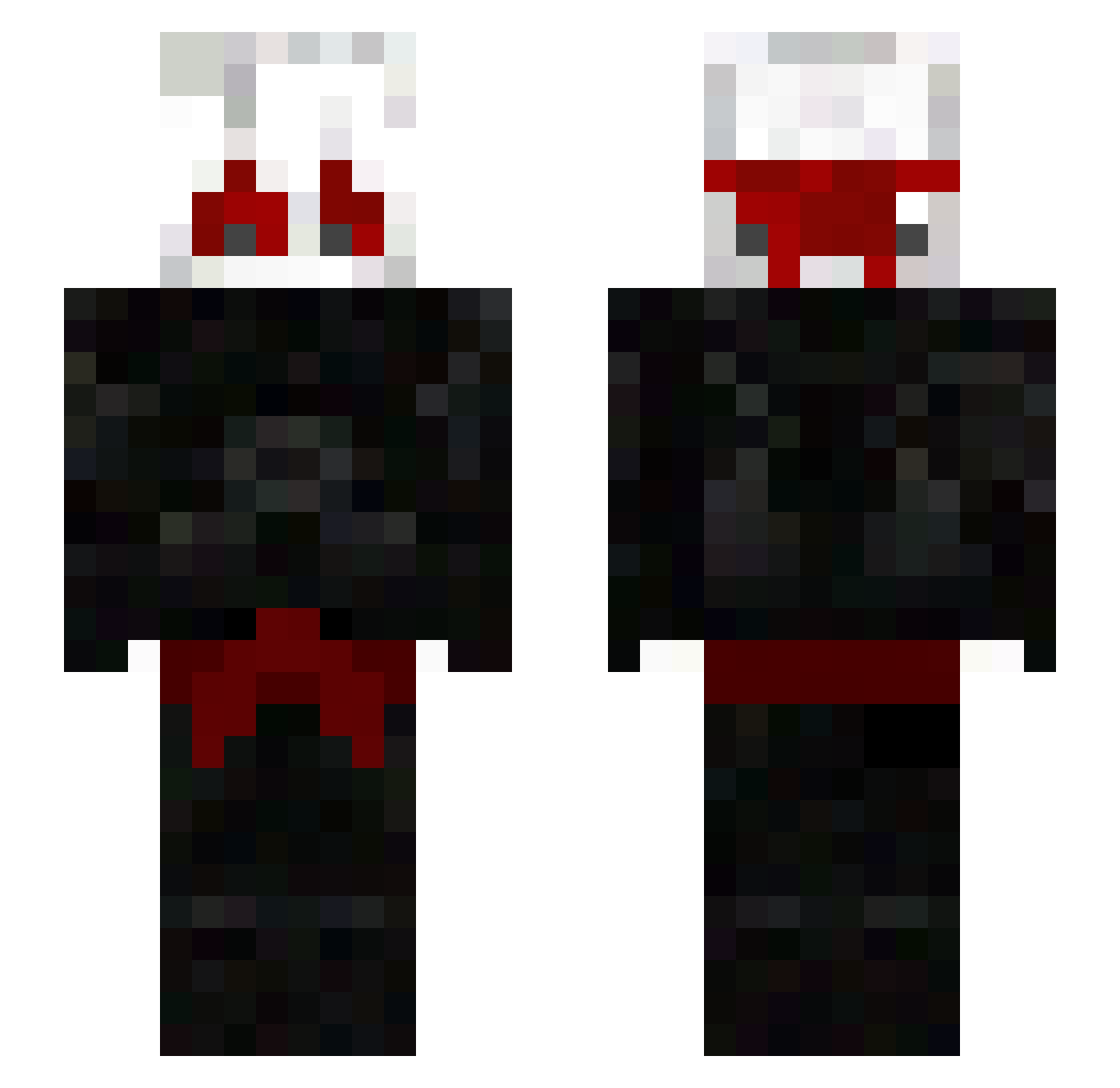 skycleaner717 Minecraft skin, front and back view