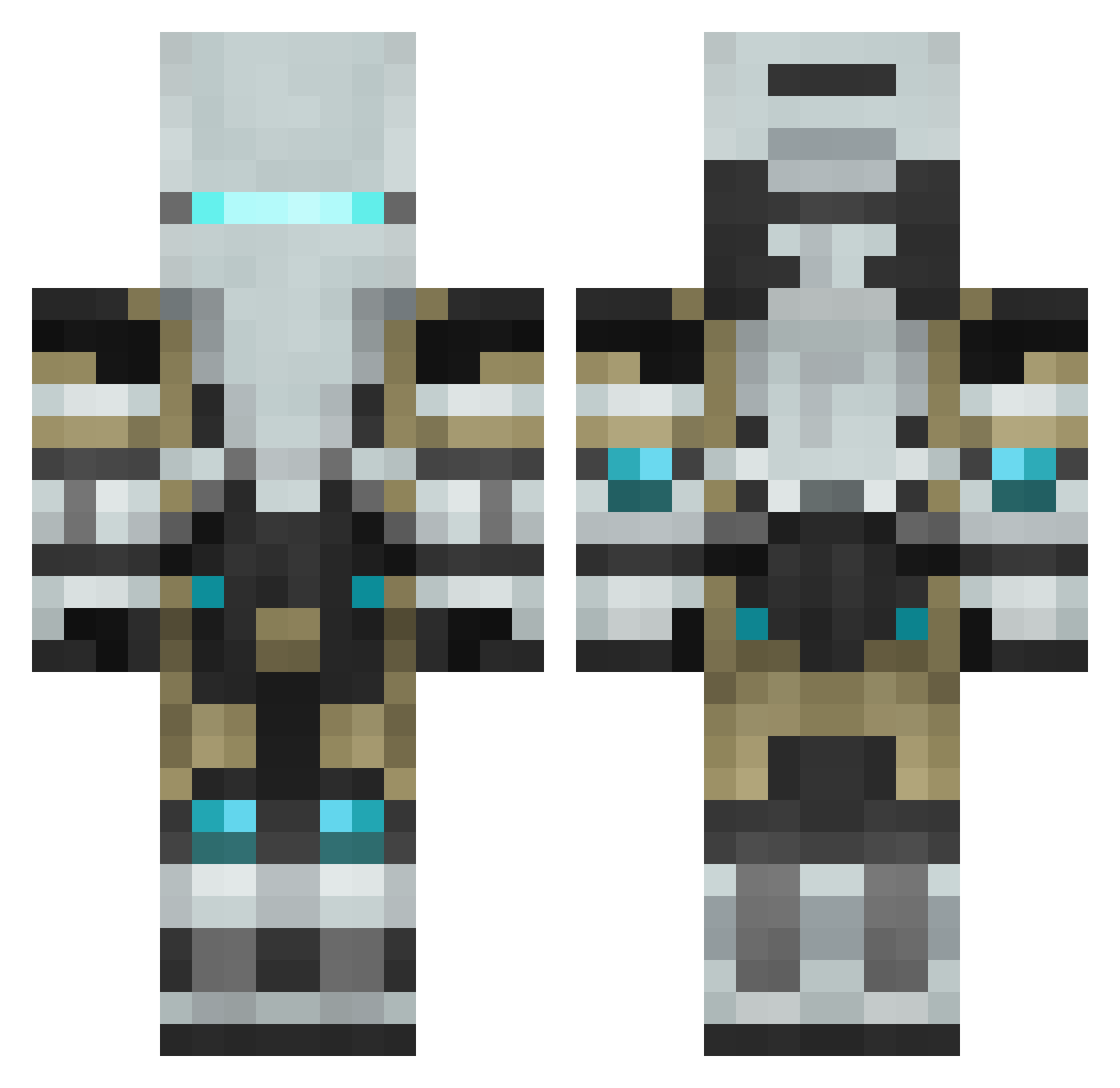 Szampon Minecraft skin, front and back view