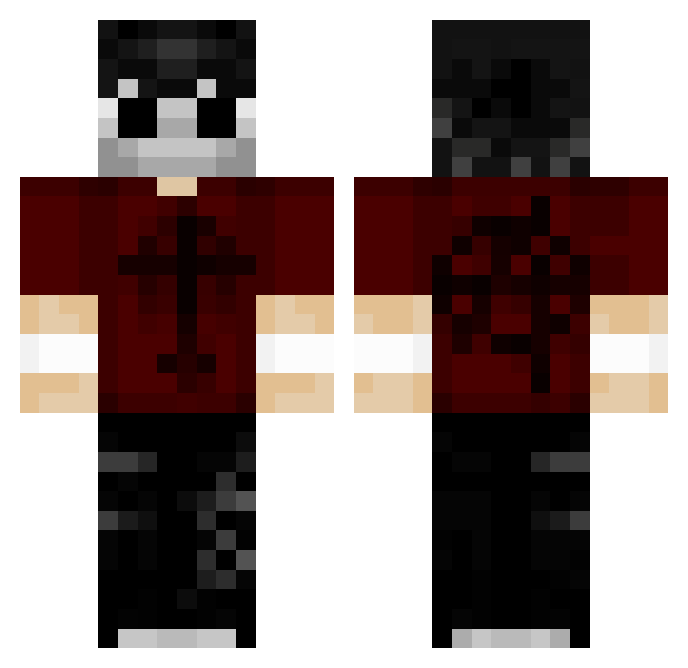 yppx_ Minecraft skin, front and back view