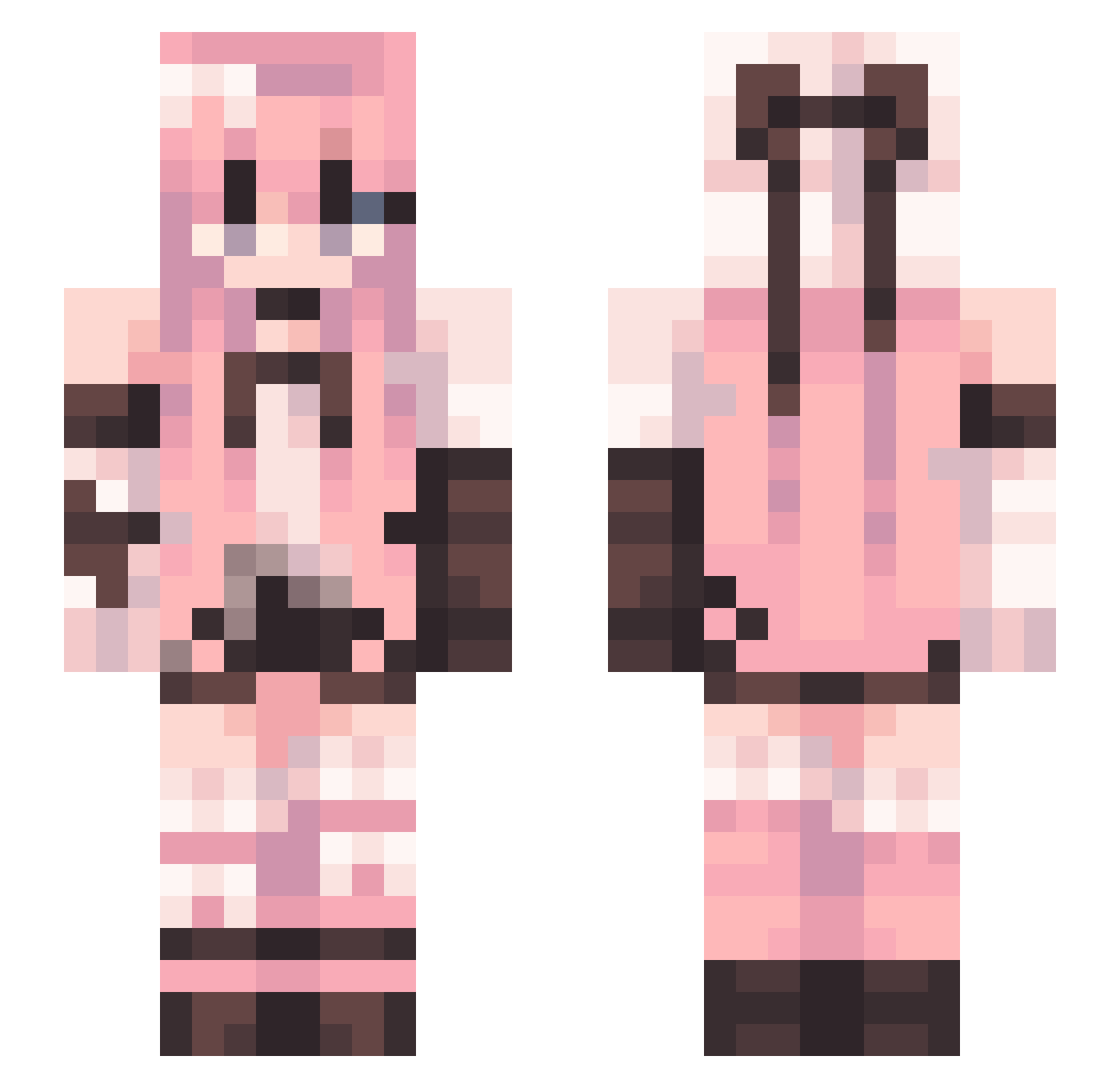 Kevin1234012 Minecraft skin, front and back view