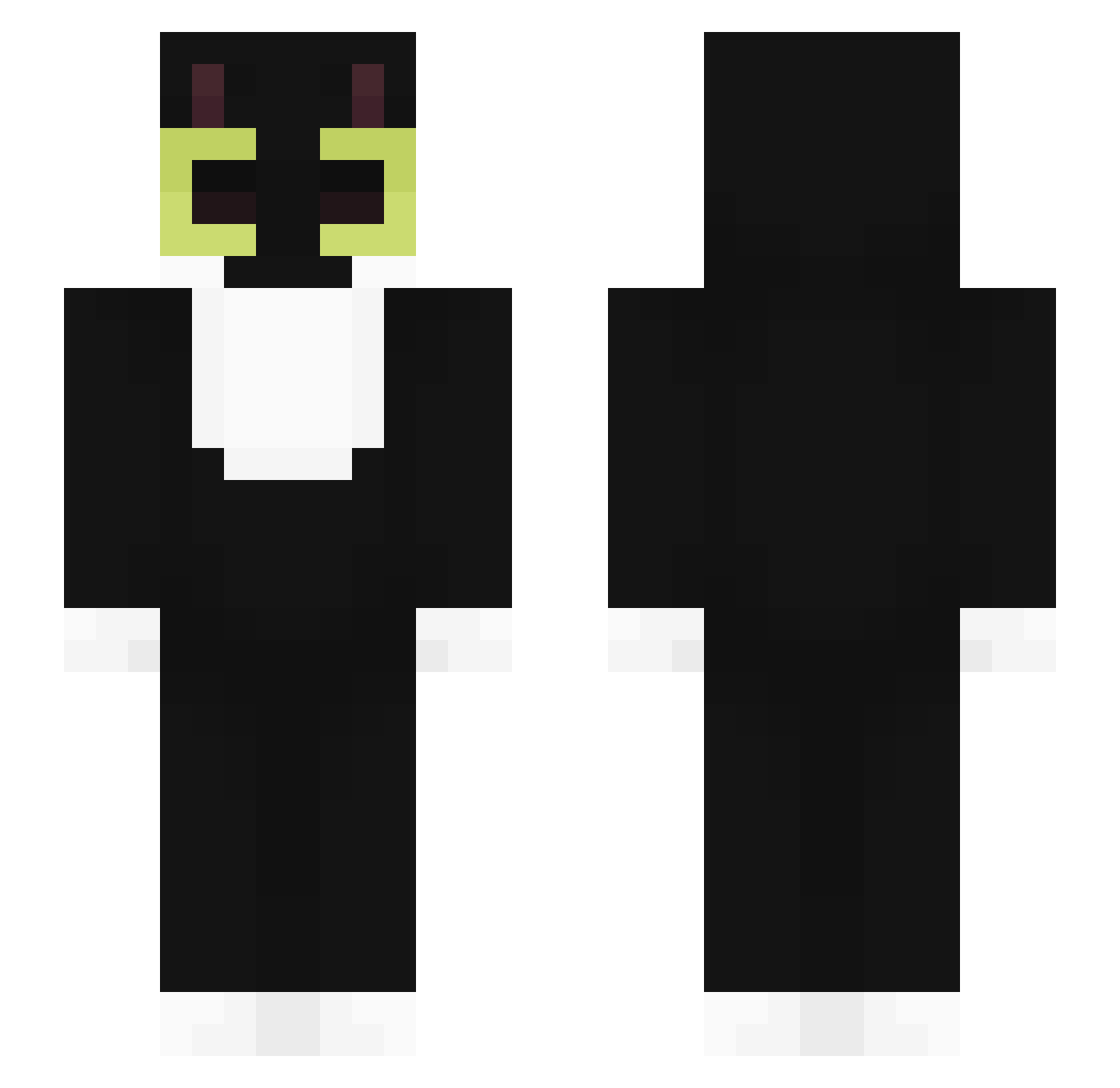 Centvin_X Minecraft skin, front and back view