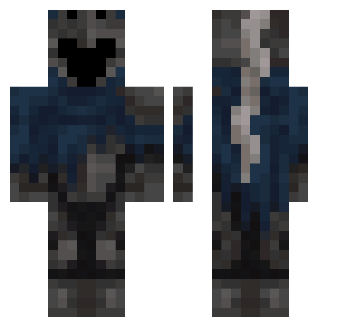 Yappanese11 Minecraft skin, front and back view