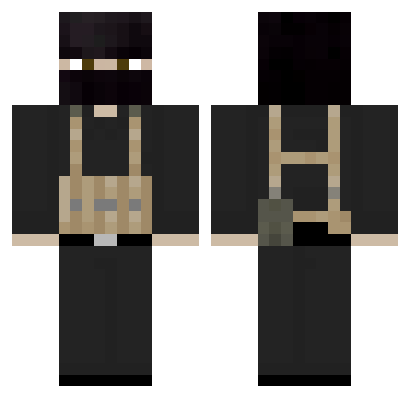 ryanisveryepic Minecraft skin, front and back view