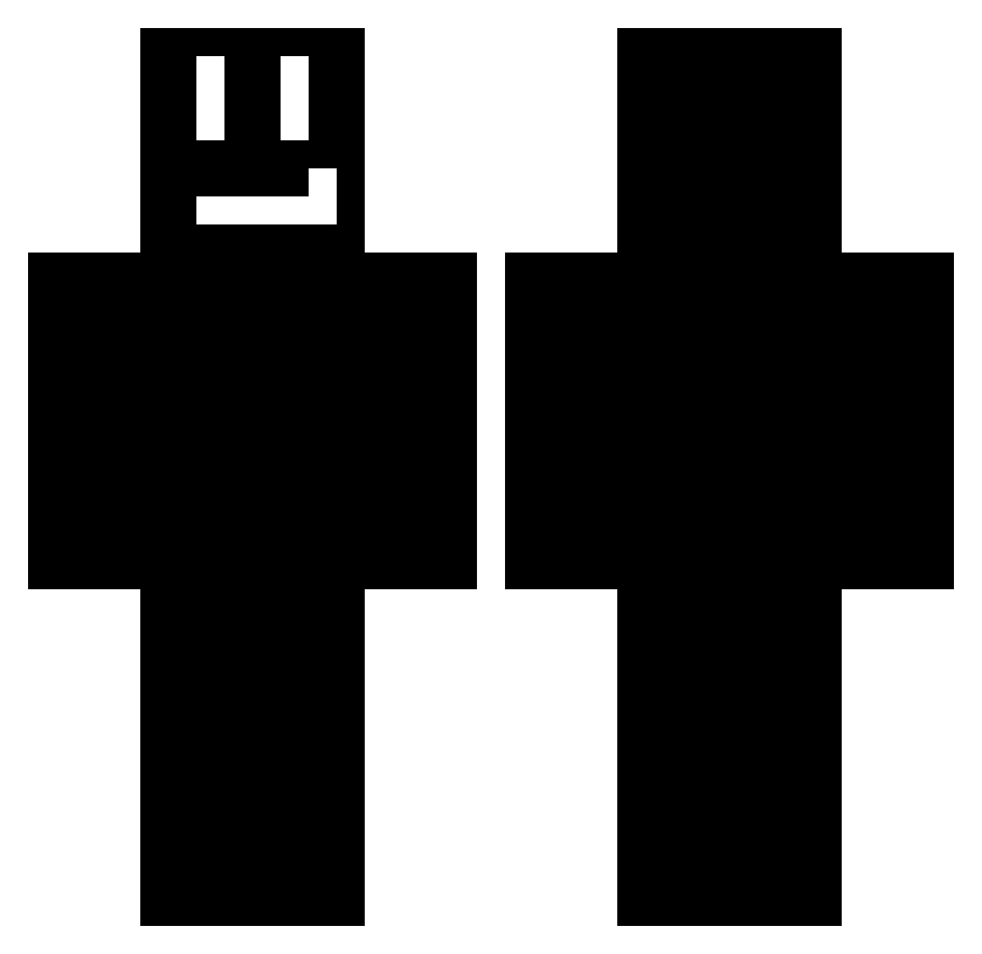 Razix02 Minecraft skin, front and back view