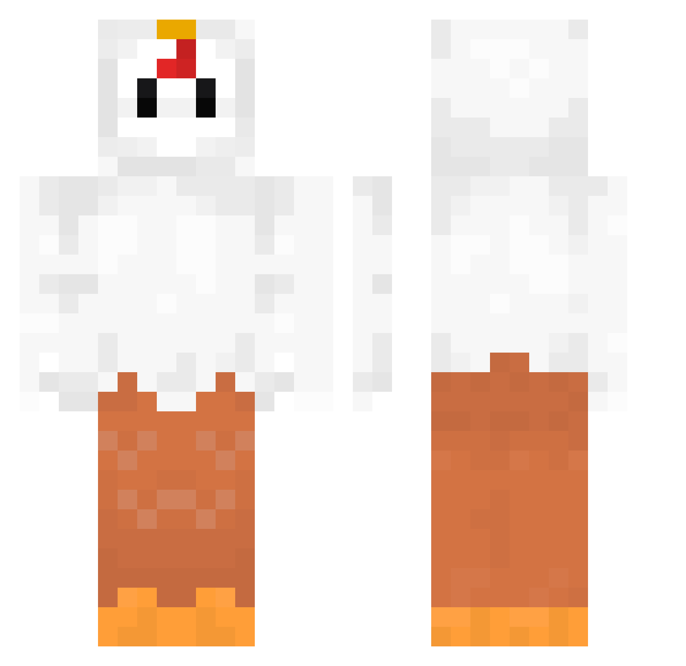 XxXRogiXxX Minecraft skin, front and back view