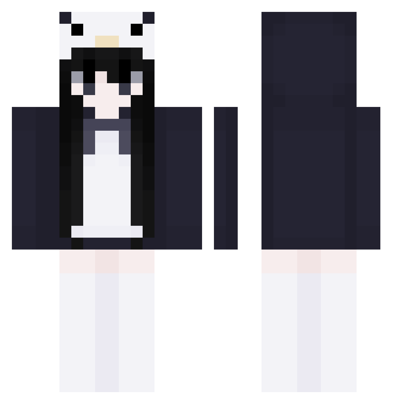 YOiTsFine Minecraft skin, front and back view